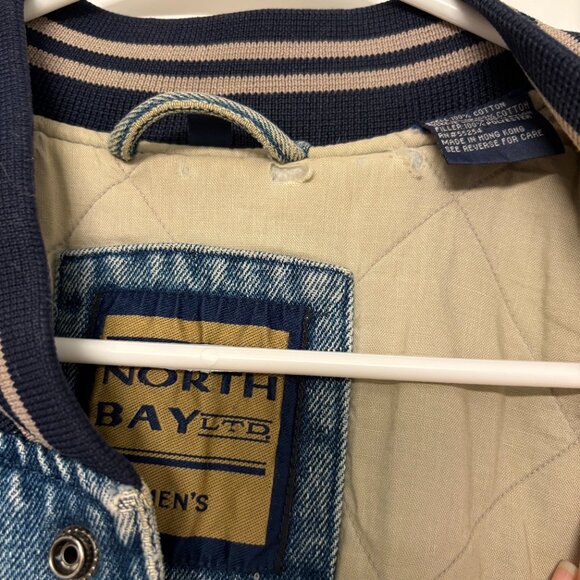 North Bay LTD Vintage Imperial Palace Las Vegas Denim Bomber Jacket - Picture 6 of 10